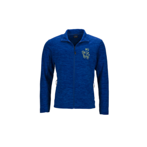 Herren Fleecejacke (blau, meliert)