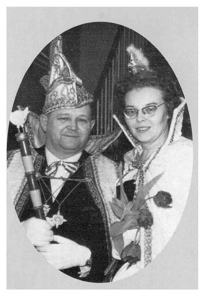 Prinzenpaar 1961: Heinz I. und Christel I. Haefs