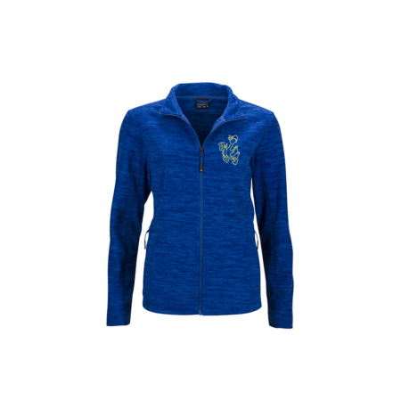 Damen Fleecejacke (blau, meliert)
