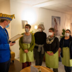 von links nach rechts: Tim Küsters, Ulrike Kempf, Margret Feltus, Gerlinde Ding, Amsha Suleiman von links nach rechts: Tim Küsters, Ulrike Kempf, Margret Feltus, Gerlinde Ding, Amsha Suleiman